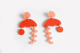 Ecoresin Squiggle Storm Earrings