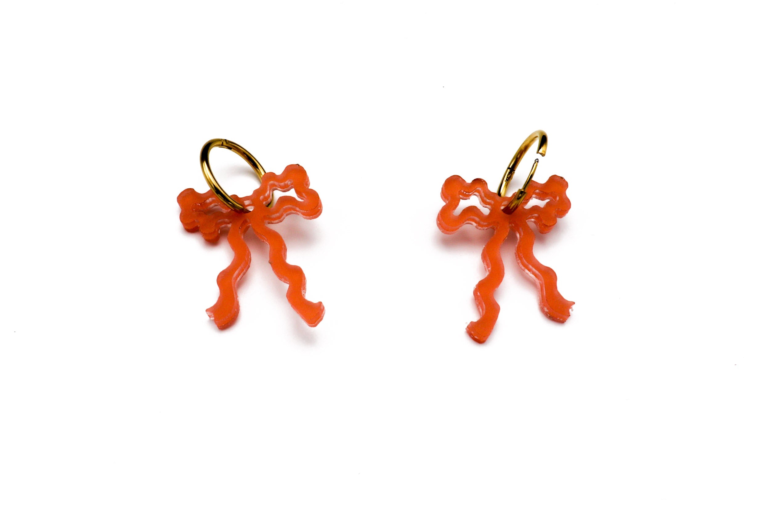 Ecoresin Bow Earrings - Small
