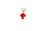 Charm Dangle Earring - Mushroom