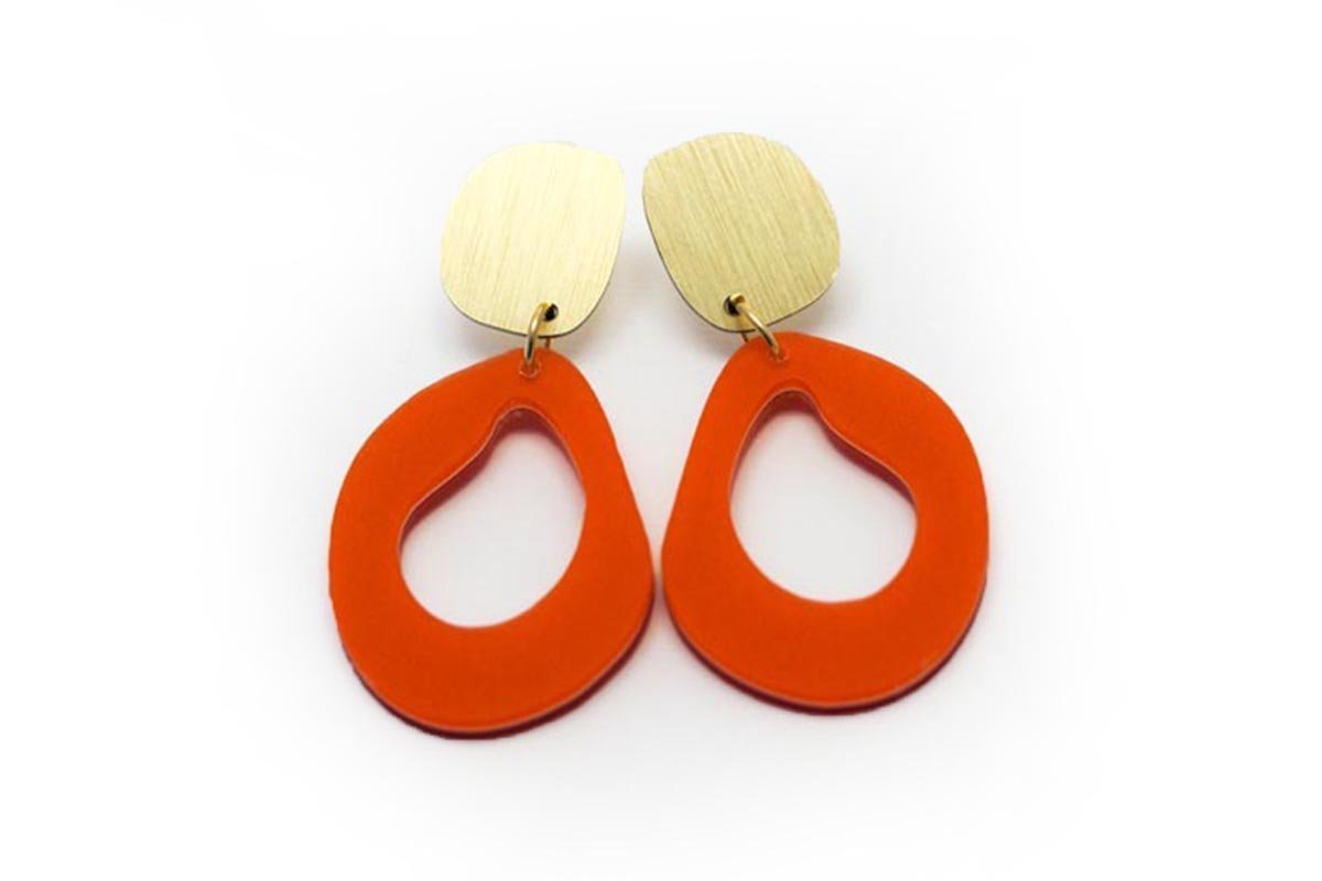 Ecoresin Earrings - Fluid Drop