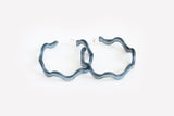 Ecoresin Squiggle Hoop Earrings Large