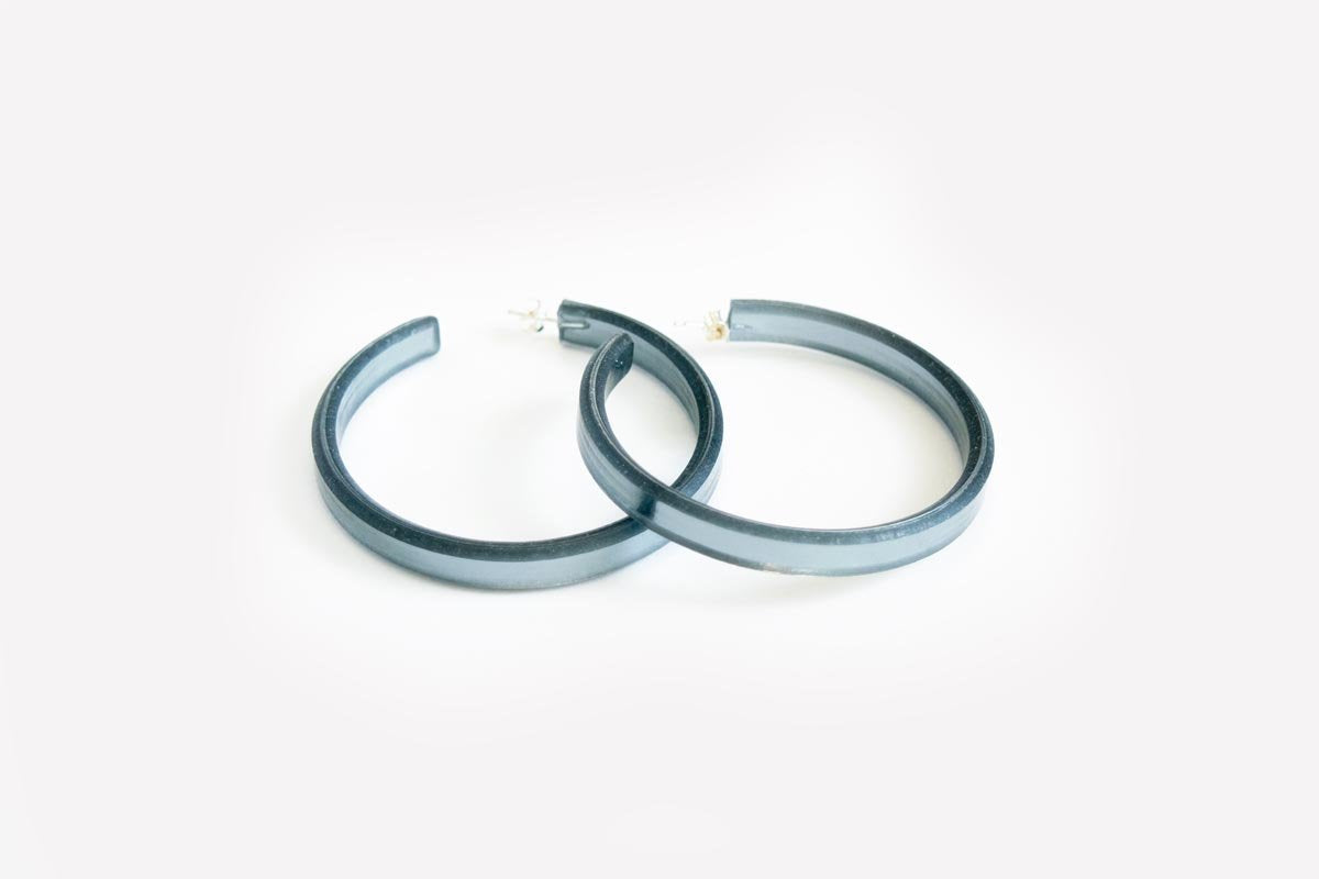 Ecoresin Hoop Earrings Large
