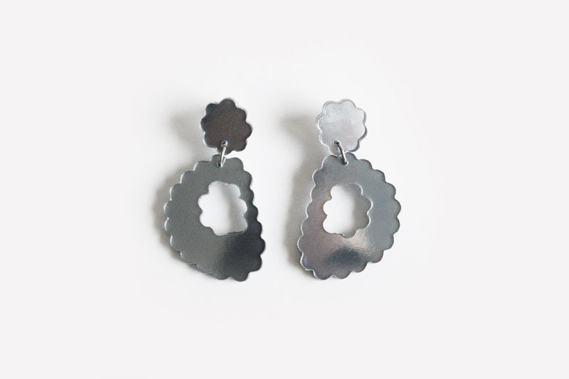 Ecoresin Scallop Earrings - Drop