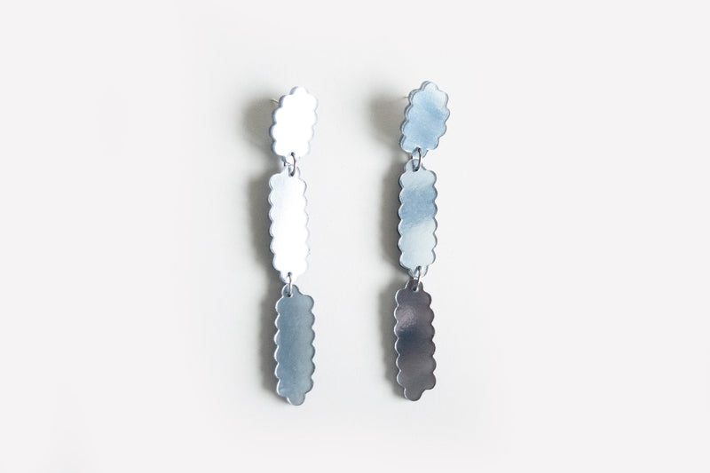 Ecoresin Scallop Earrings - Line Drop