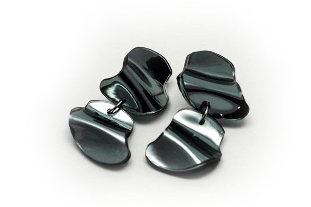 Ecoresin Earrings - Flow Double