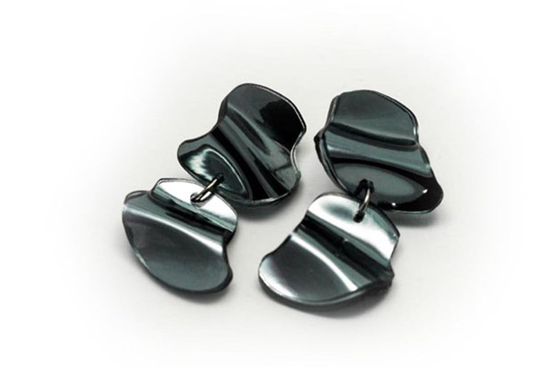 Ecoresin Earrings - Flow Double