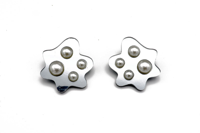 Ecoresin Pearl Large Blob Earrings