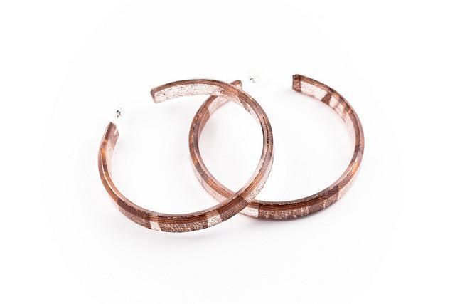 Ecoresin Hoop Earrings Large