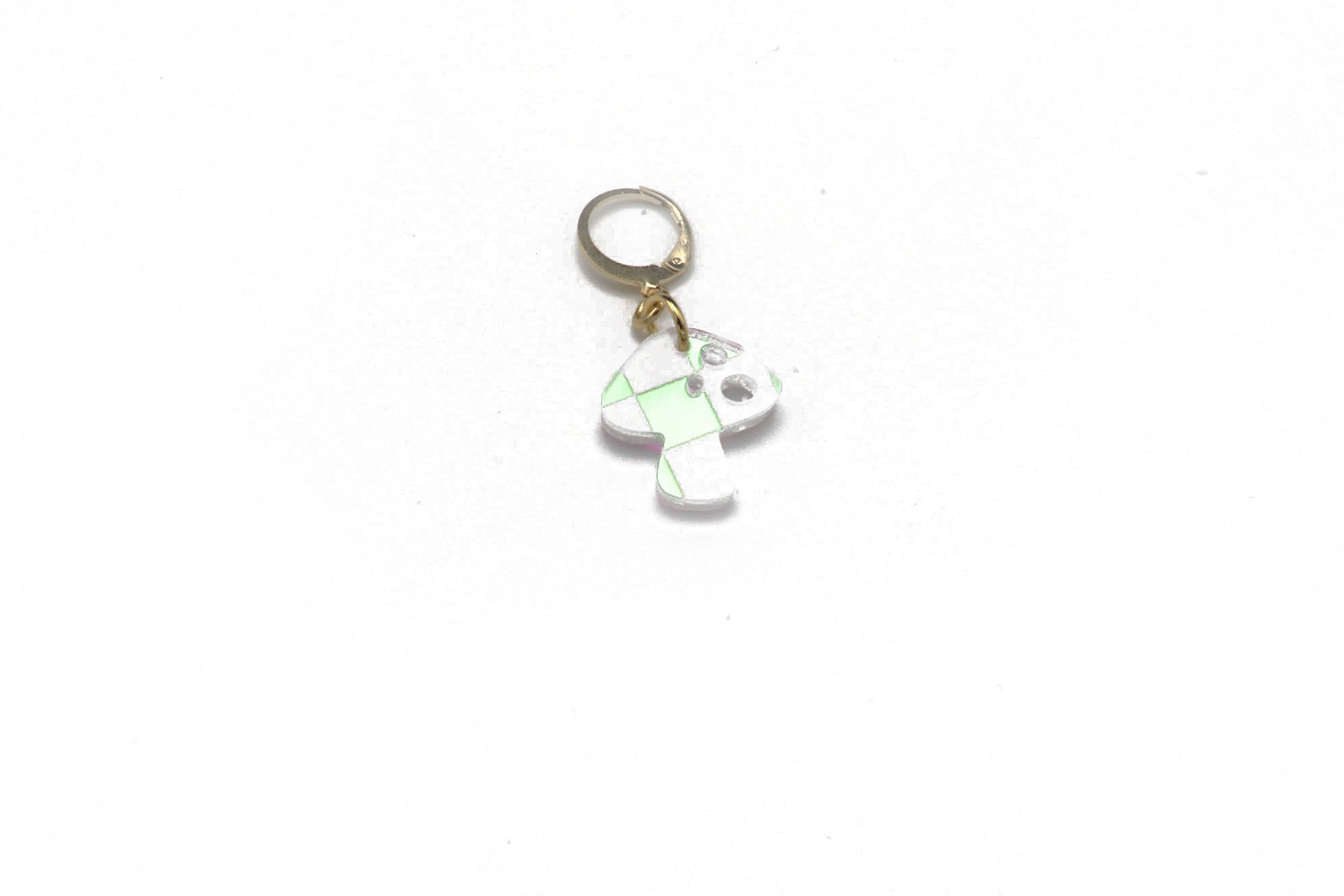 Charm Dangle Earring - Mushroom
