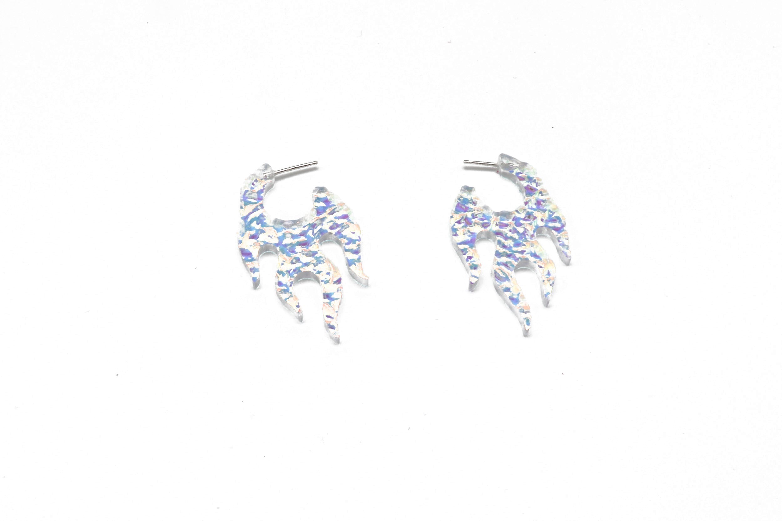 Ecoresin Flame Earrings