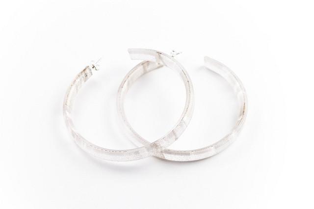 Ecoresin Hoop Earrings Large