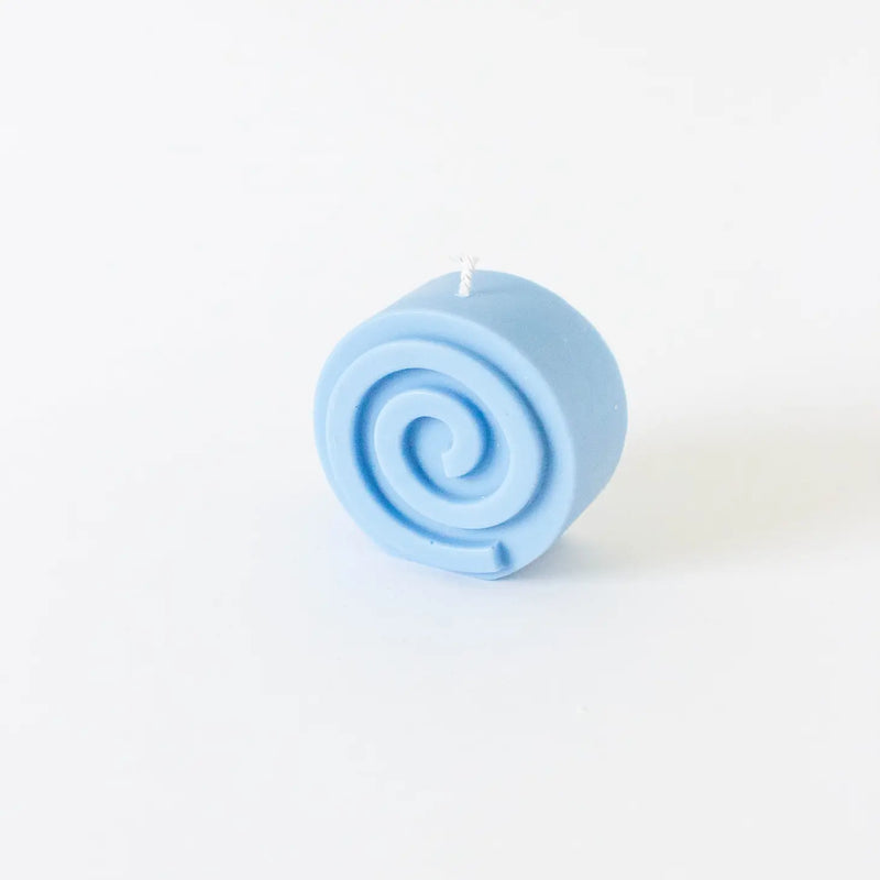 Spiral Candle- Periwinkle