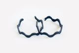 Ecoresin Squiggle Hoop Earrings Large