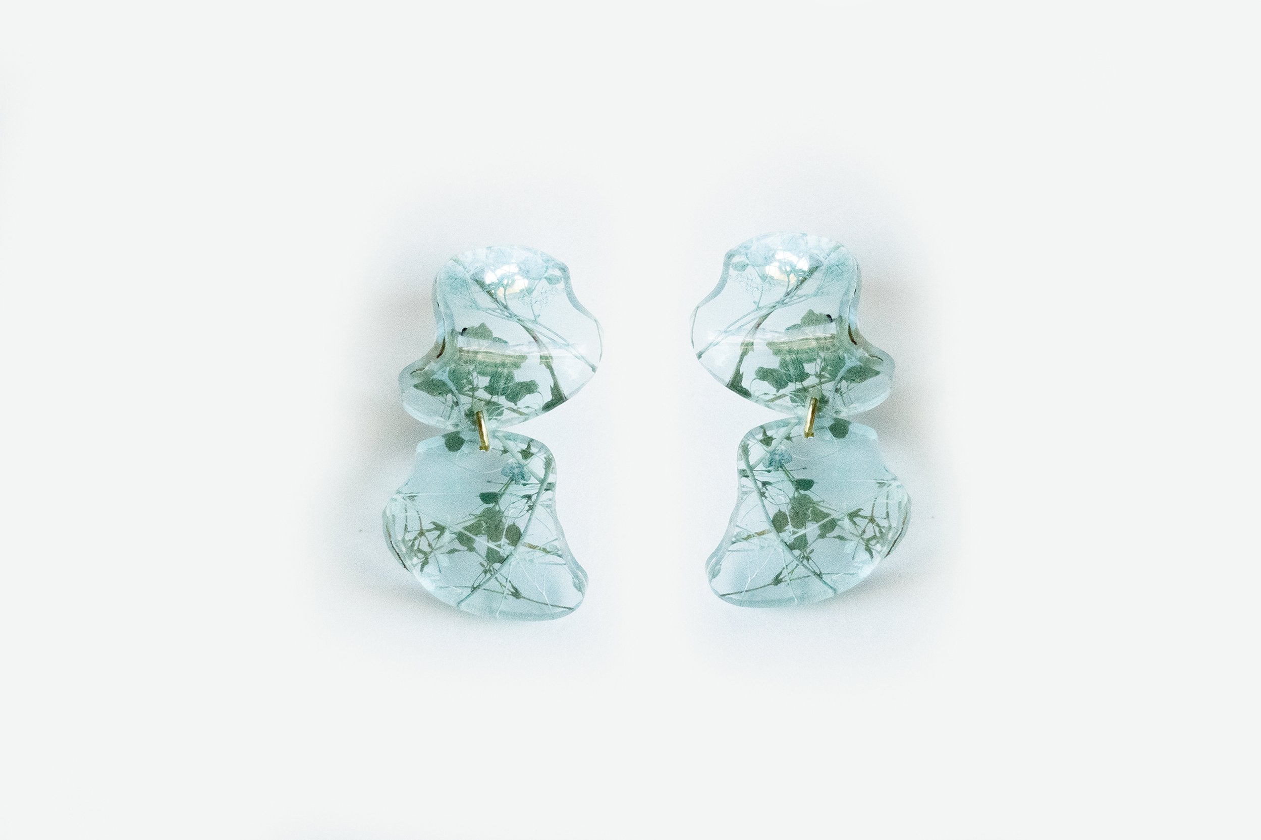 Ecoresin Earrings - Flow Double