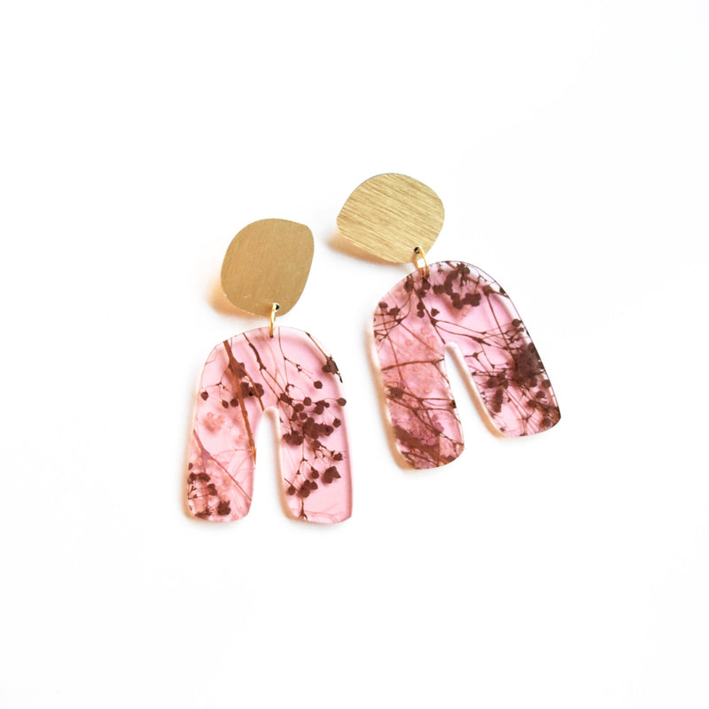 Ecoresin Earrings - Fluid Curve