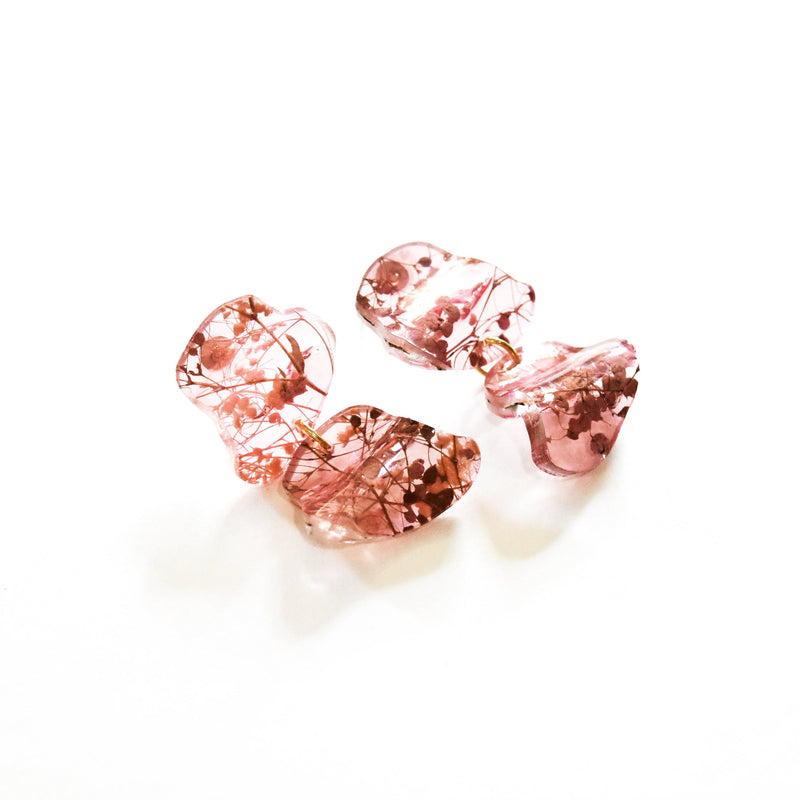 Ecoresin Earrings - Flow Double