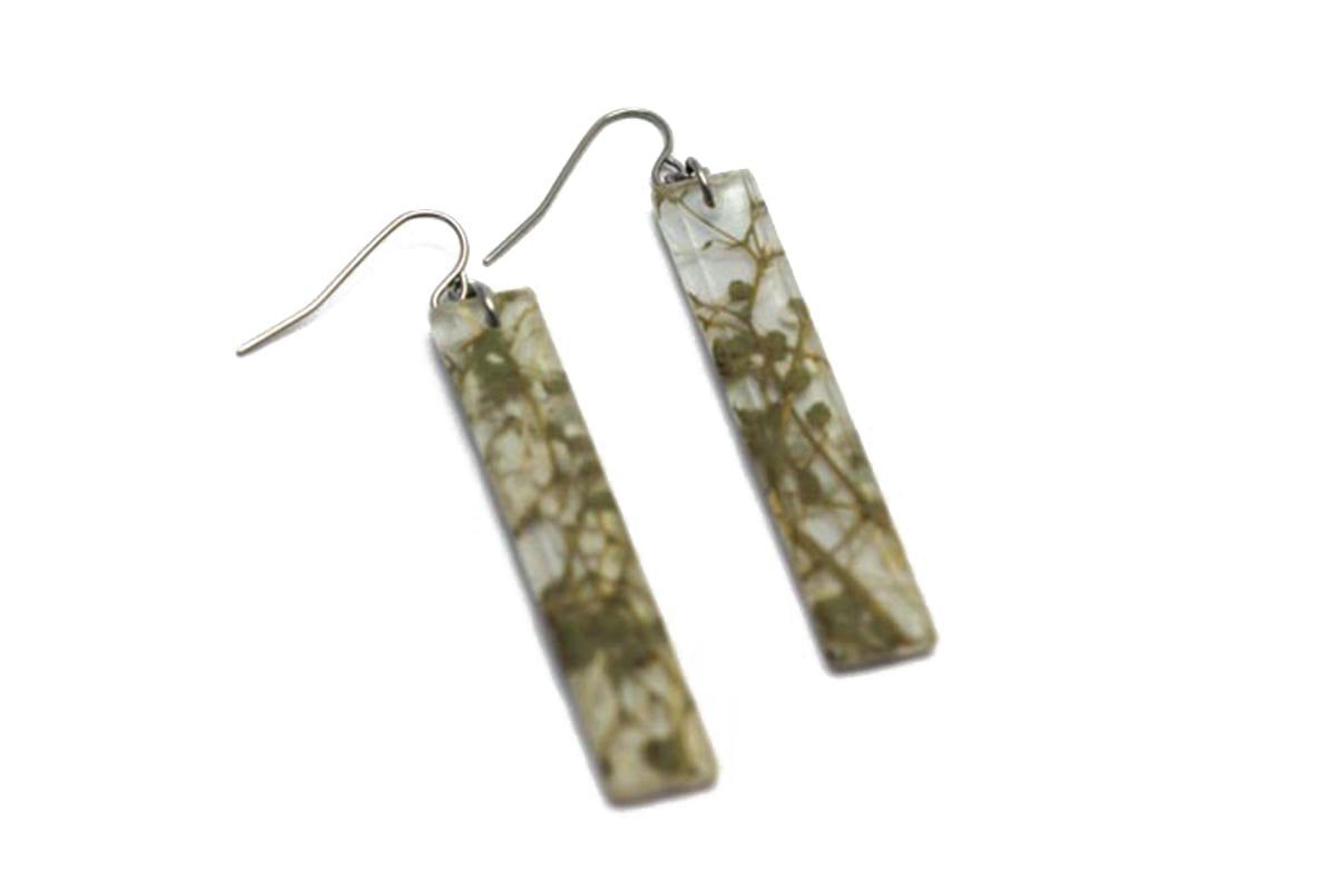 Ecoresin Earrings - Long