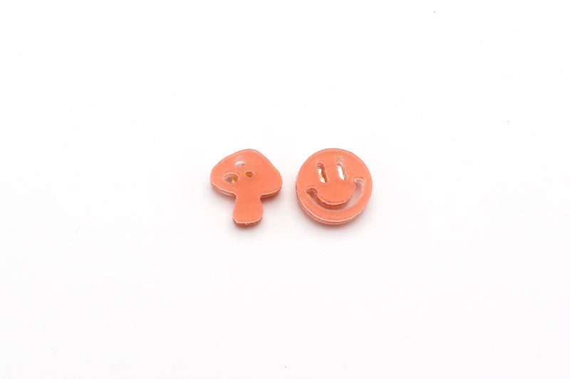 Charm Studs - Mushrooms and Smiles