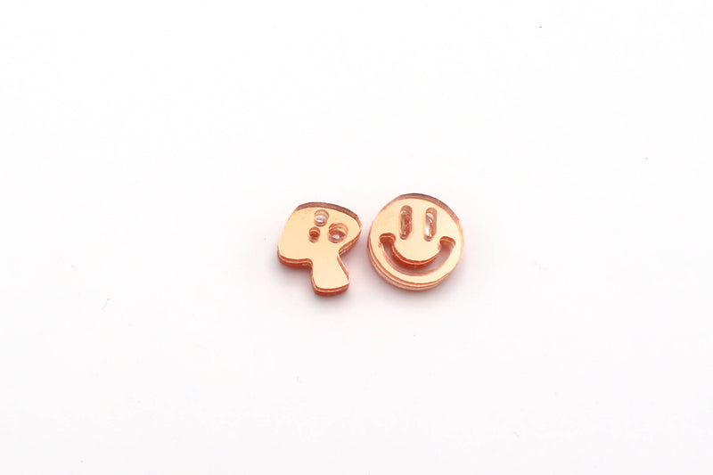 Charm Studs - Mushrooms and Smiles