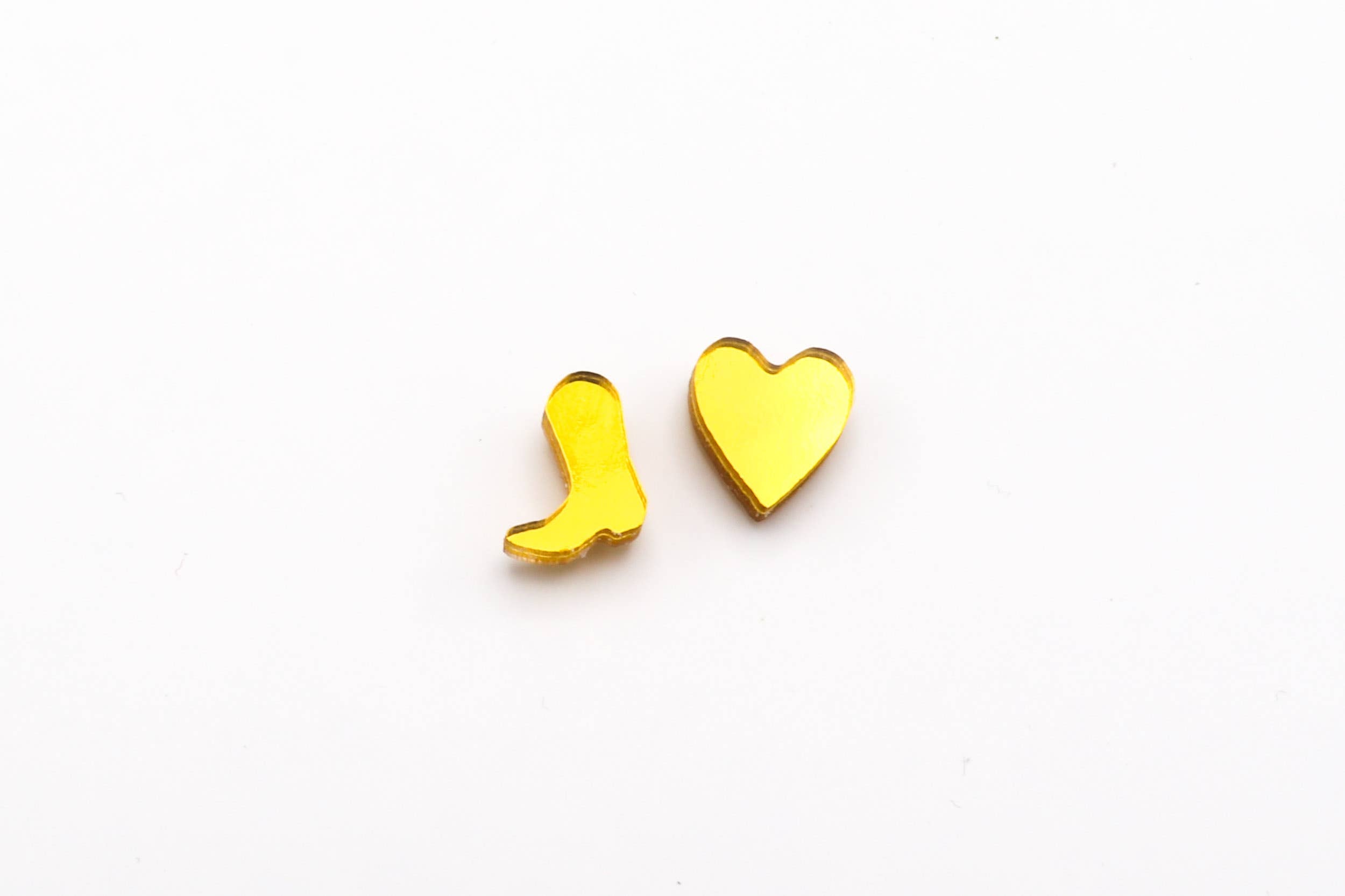 Charm Studs - Boots and Hearts