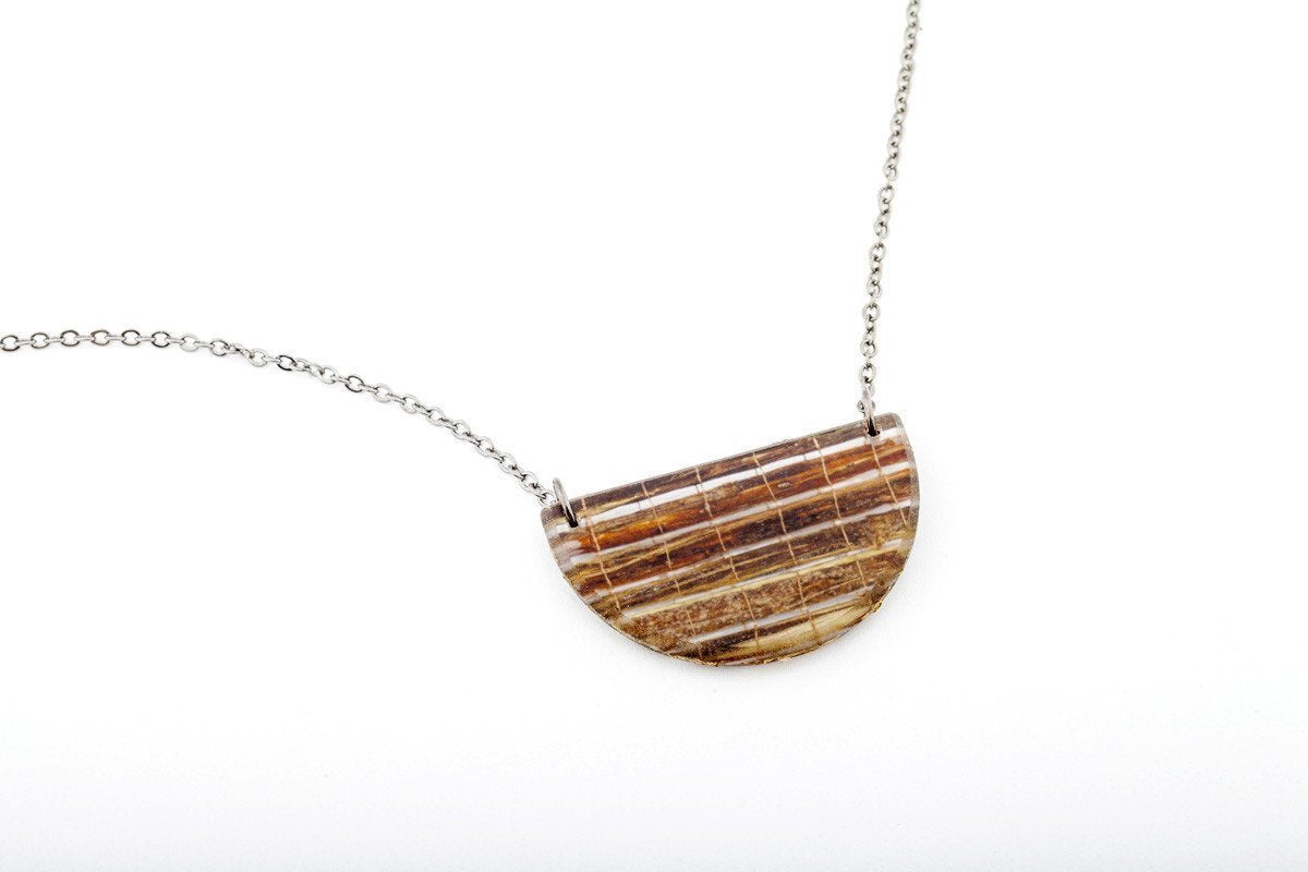 Ecoresin Necklace - Half Circle