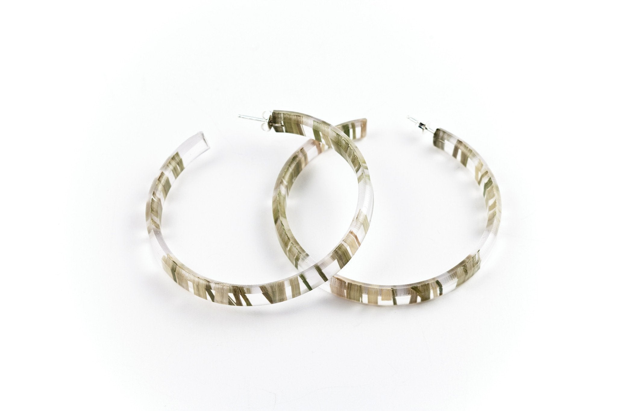 Ecoresin Hoop Earrings Large