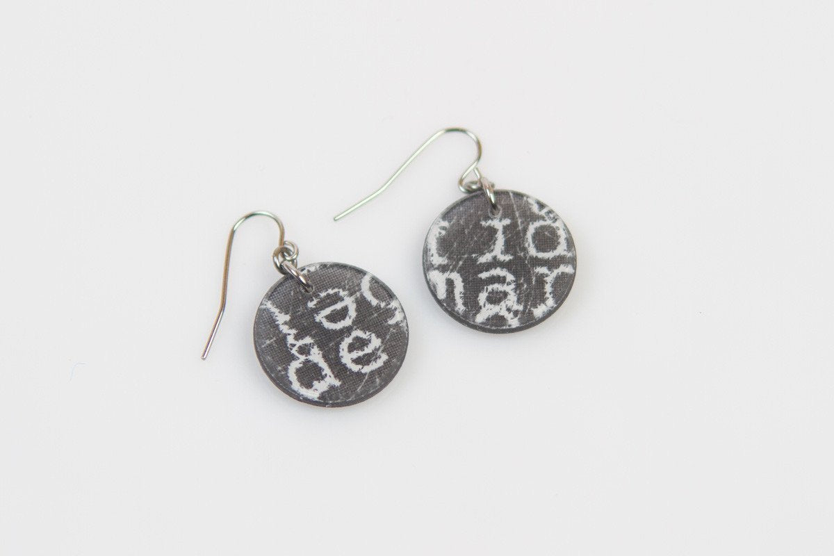 Ecoresin Earrings - Circle