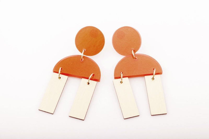 Coral Earrings - Cindy