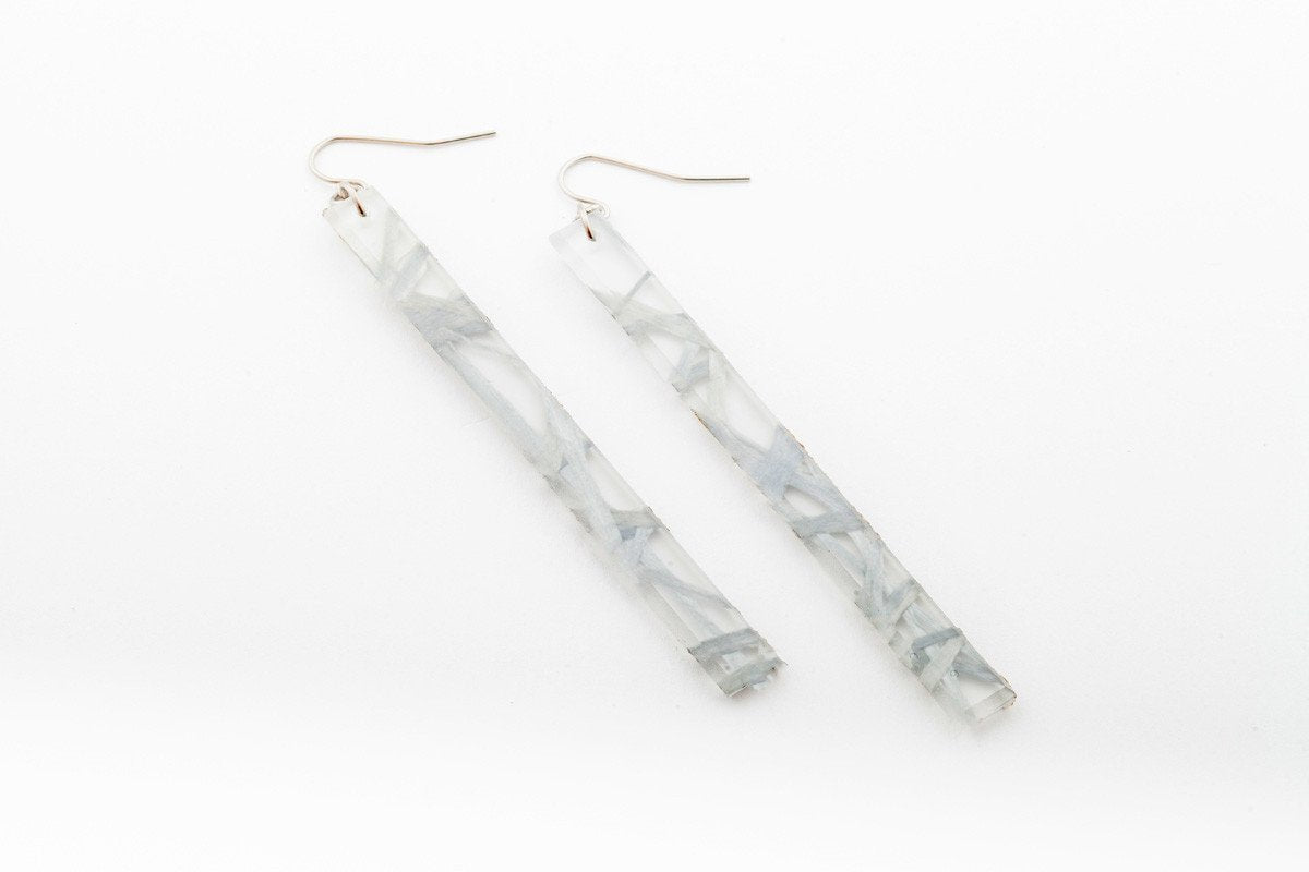 Ecoresin Earrings - Skinny