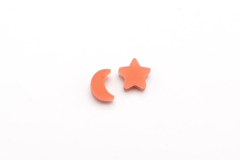Charm Studs - Moon and Star
