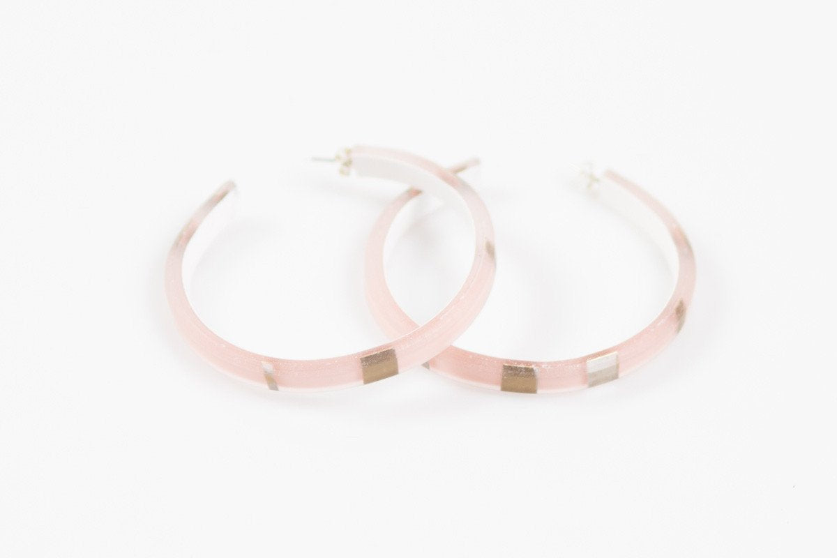 Ecoresin Hoop Earrings Large