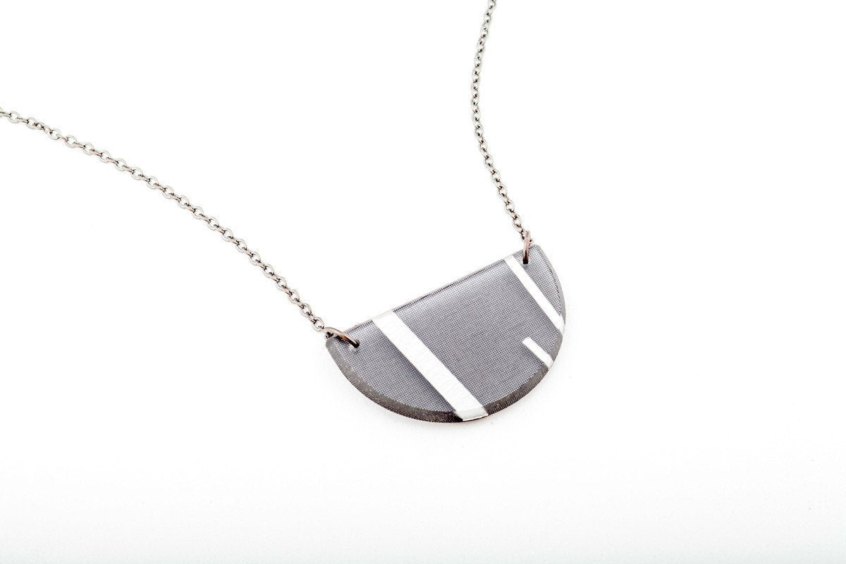 Ecoresin Necklace - Half Circle