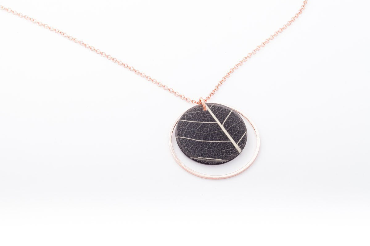 Ecoresin Necklace - Double Circle