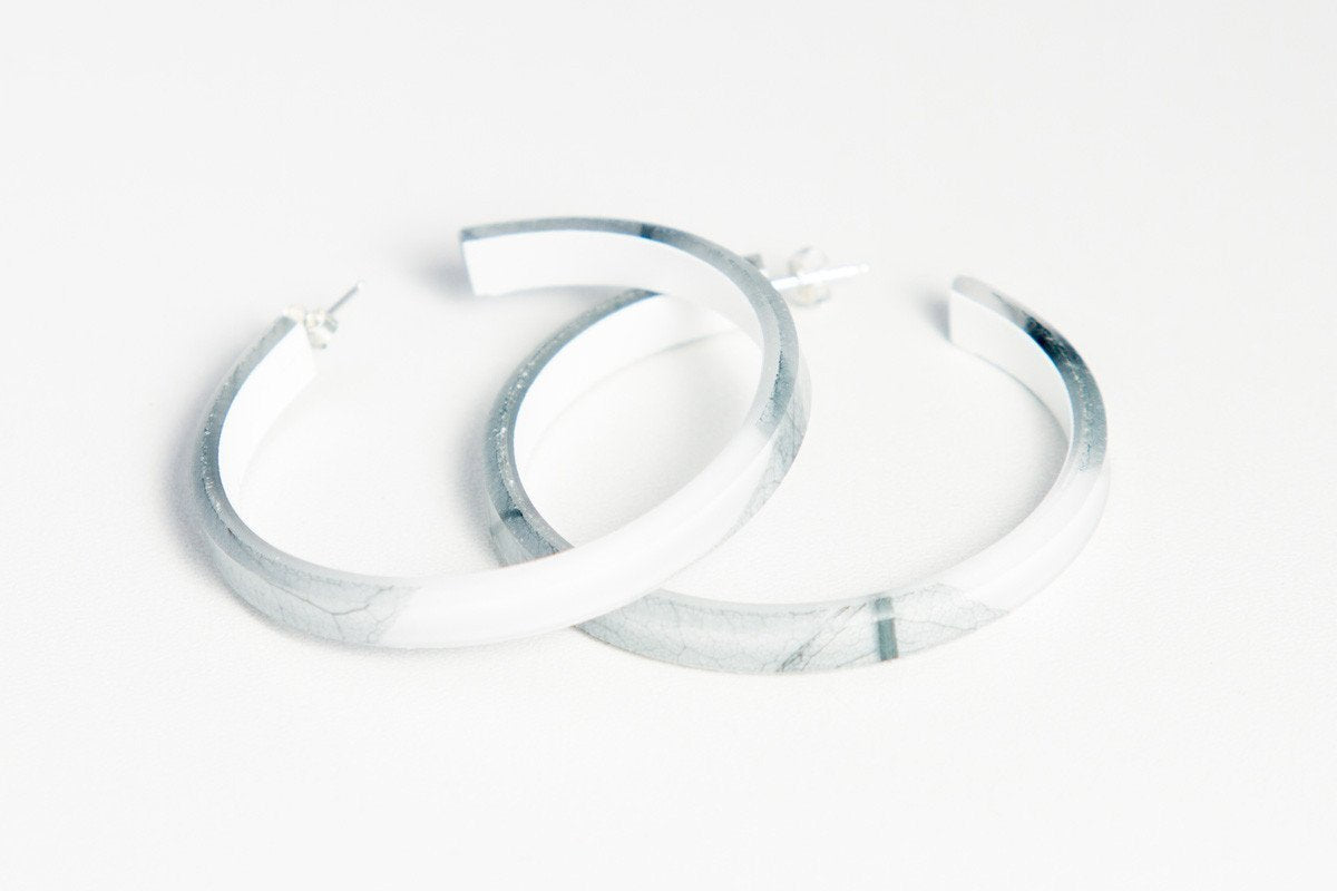 Ecoresin Hoop Earrings Large