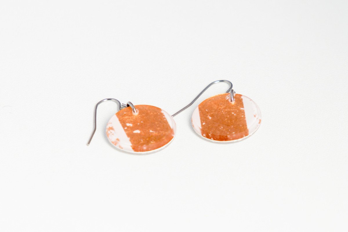 Ecoresin Earrings - Circle
