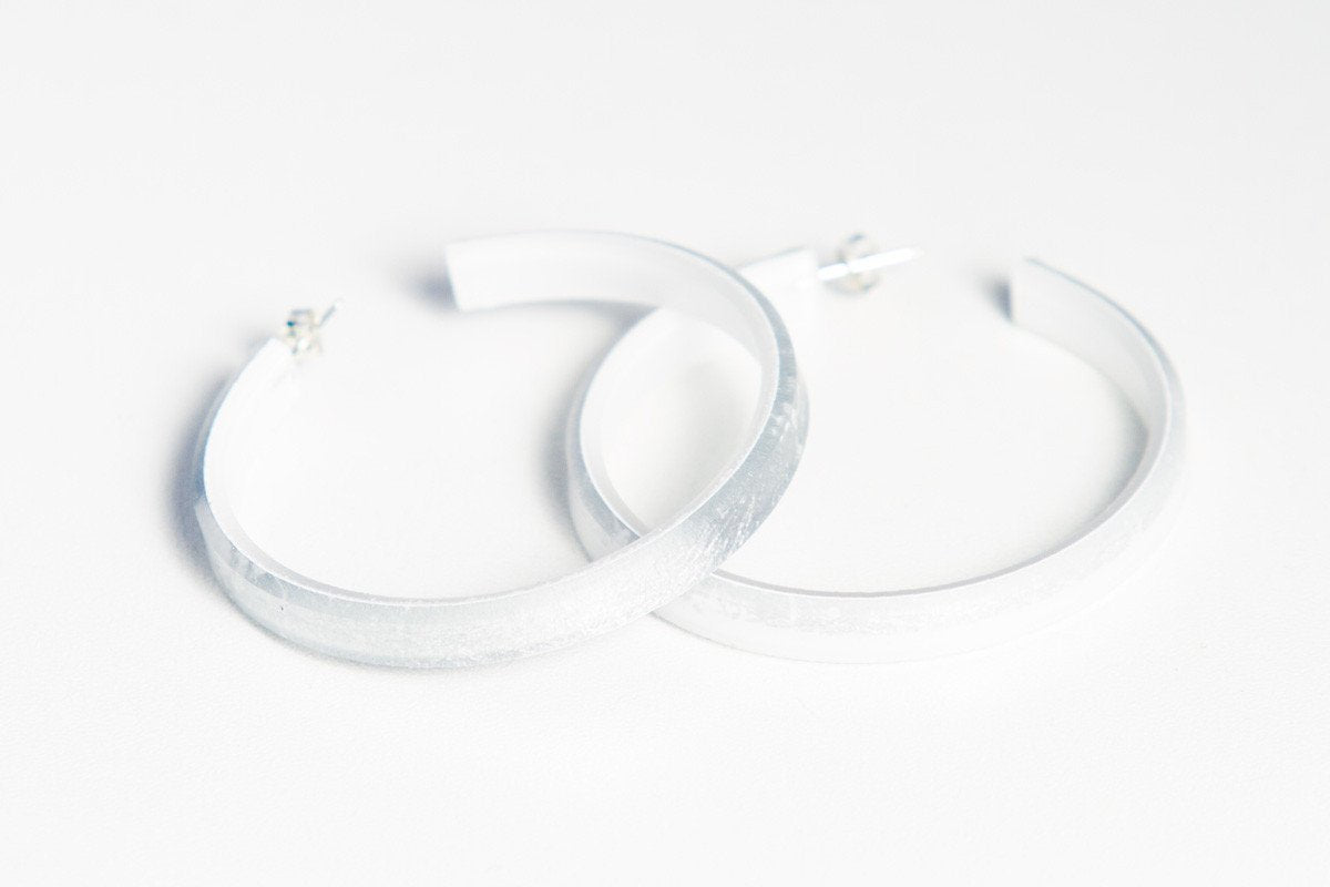 Ecoresin Hoop Earrings Large