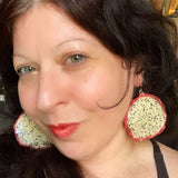 Real Dragon Fruit Earrings