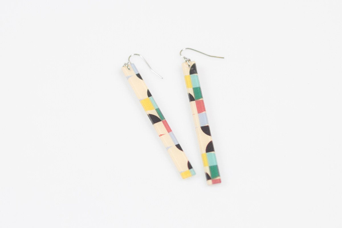 Ecoresin Earrings - Skinny
