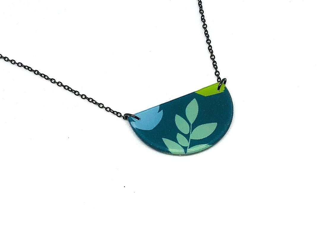 Ecoresin Necklace - Half Circle