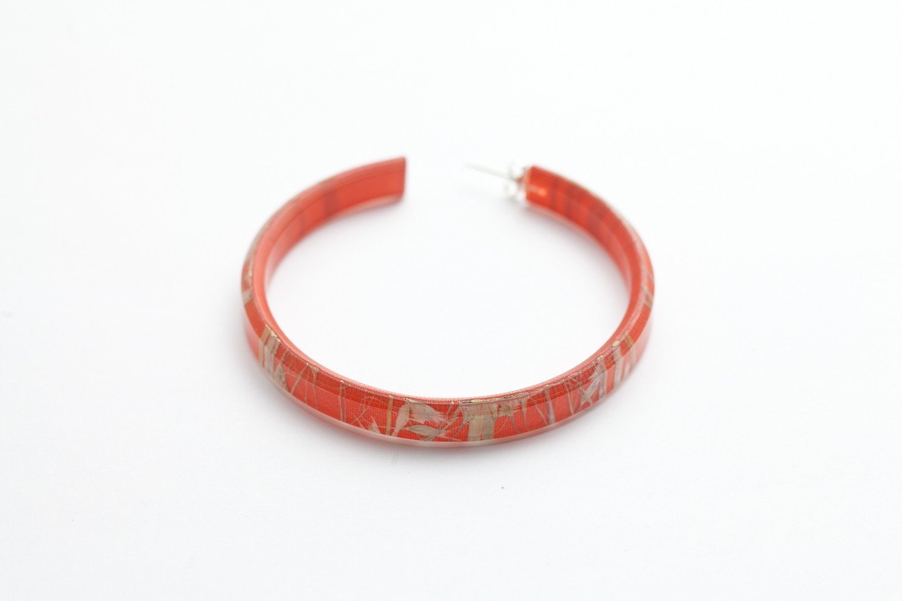 Ecoresin Hoop Earrings Large