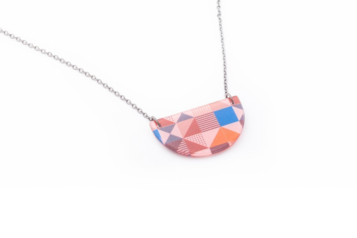 Ecoresin Necklace - Half Circle