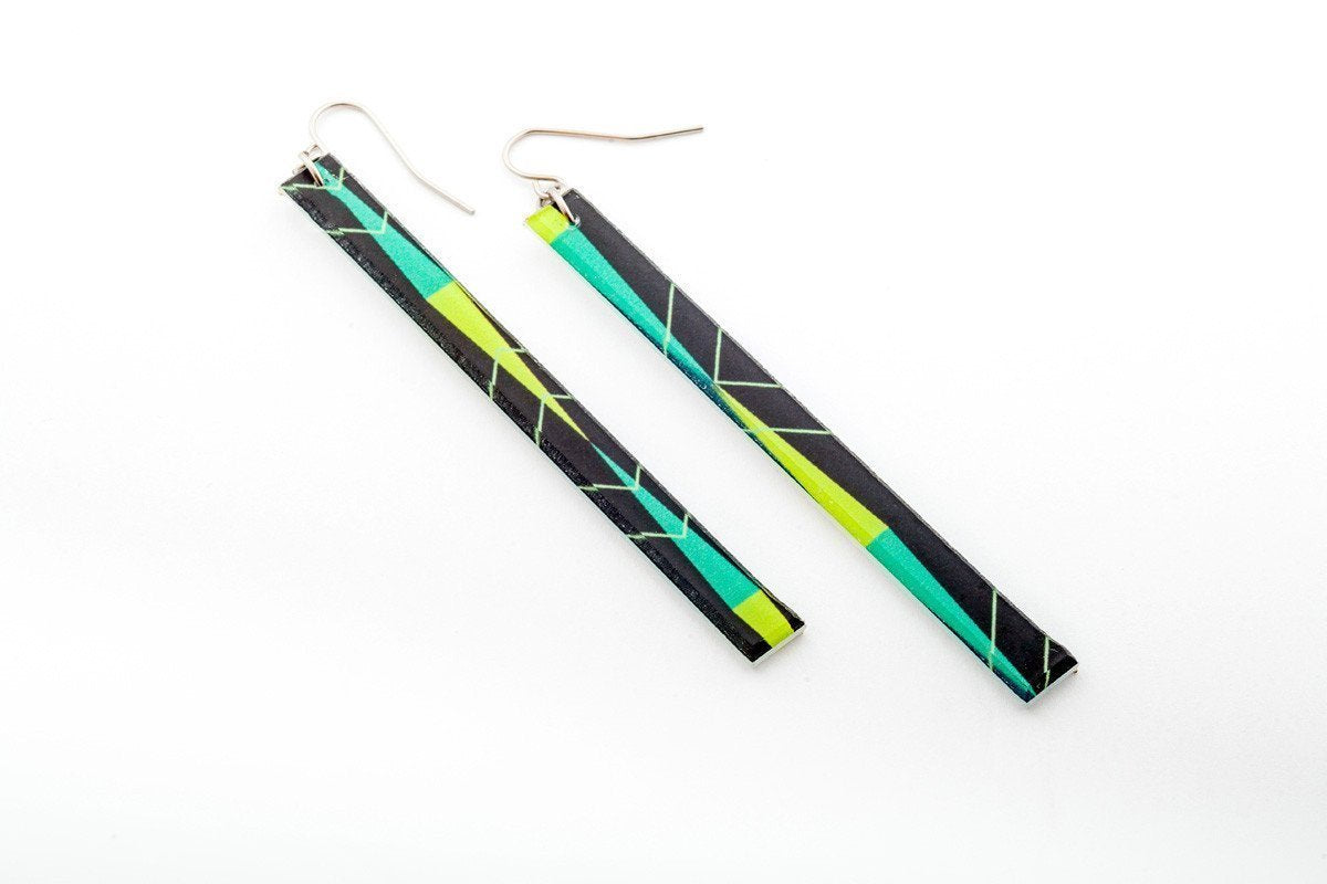Ecoresin Earrings - Skinny
