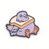Pigeon Bread Enamel Pin