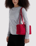 Nylon Bowler Bag - Cherry