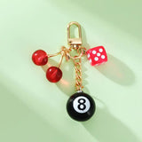 Eight ball charm Key Chain