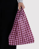 Baby Baggu - Pink houndstooth