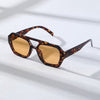 Retro Tortoise Frame Sunglasses- Amber Lens
