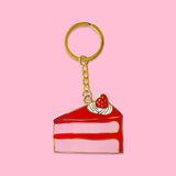 Enamel Cake Key Chain