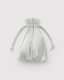 Pleated Baggu- Chrome Metallic