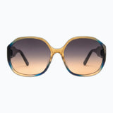 Studio - Oversized Gradient Polarized Sunglasses-Amber/Blue
